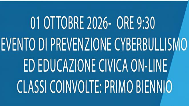 Evento prevenzione cyberbullismo e educazione civica